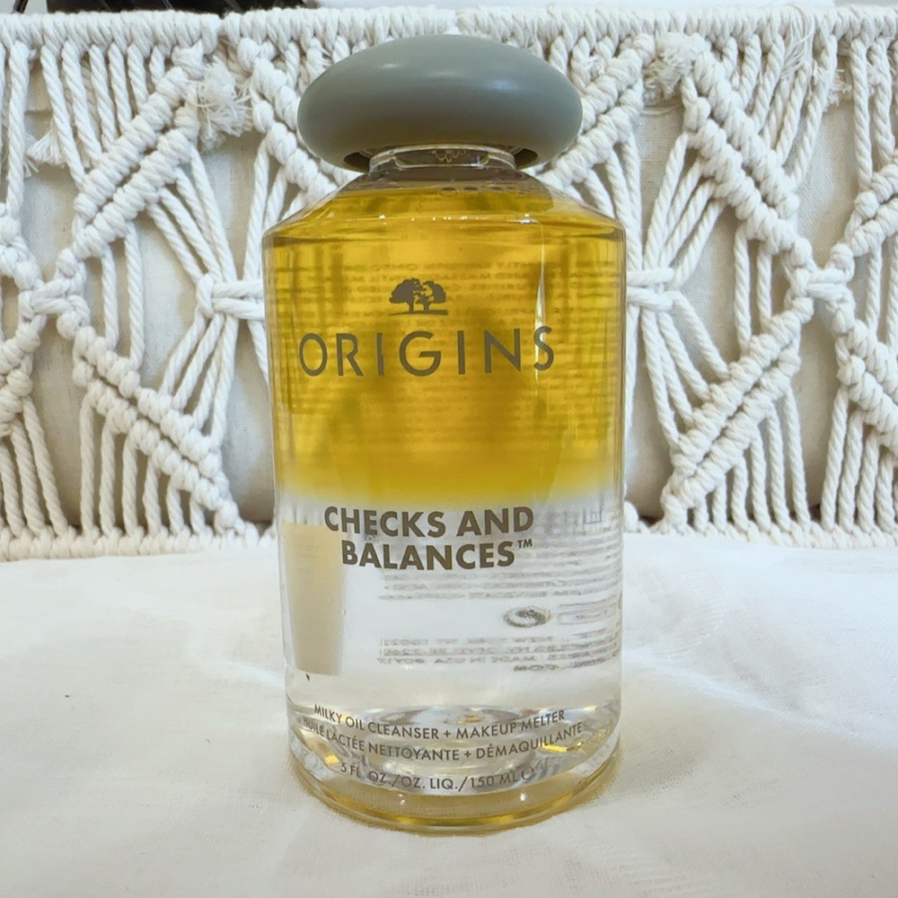 Origins Checks And Balances Milky Oil Cleanser + Makeup Melter 5oz/150ml